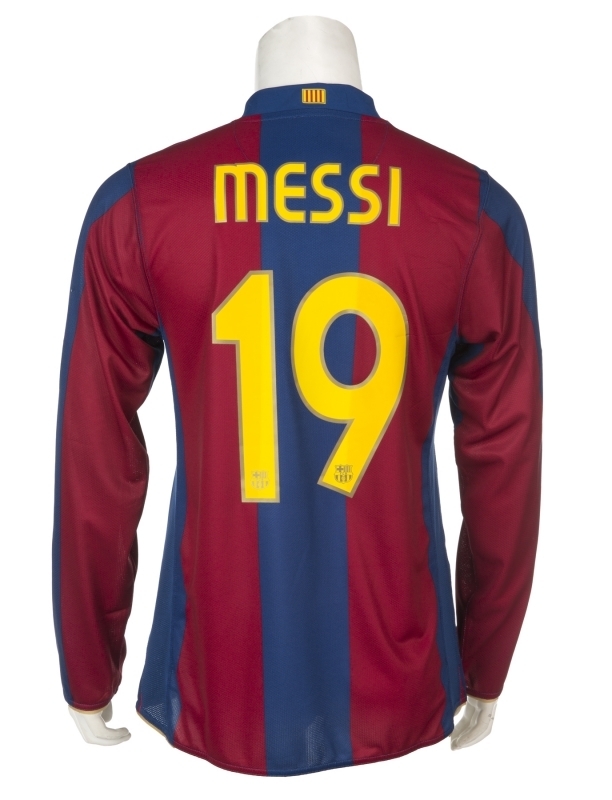 FC Barcelona Messi 19 ユニフォーム 2007 LIONEL MESSI 2007 FC BARCELONA NUMBER 19 MATCH WORN JERSEY