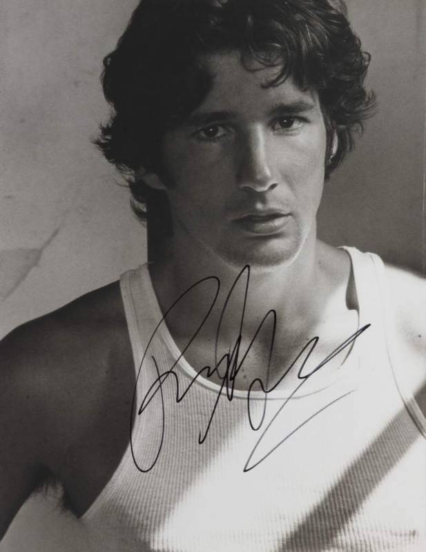 RICHARD GERE SIGNED HERB RITTS BOOKPLATE