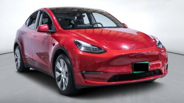 2022 Tesla Model Y — clean campus-area vehicle