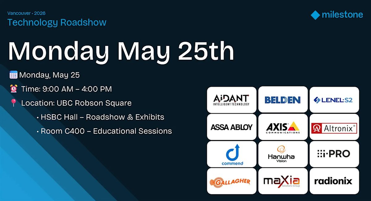 Technology Roadshow at UBC Robson Square in the UBC area