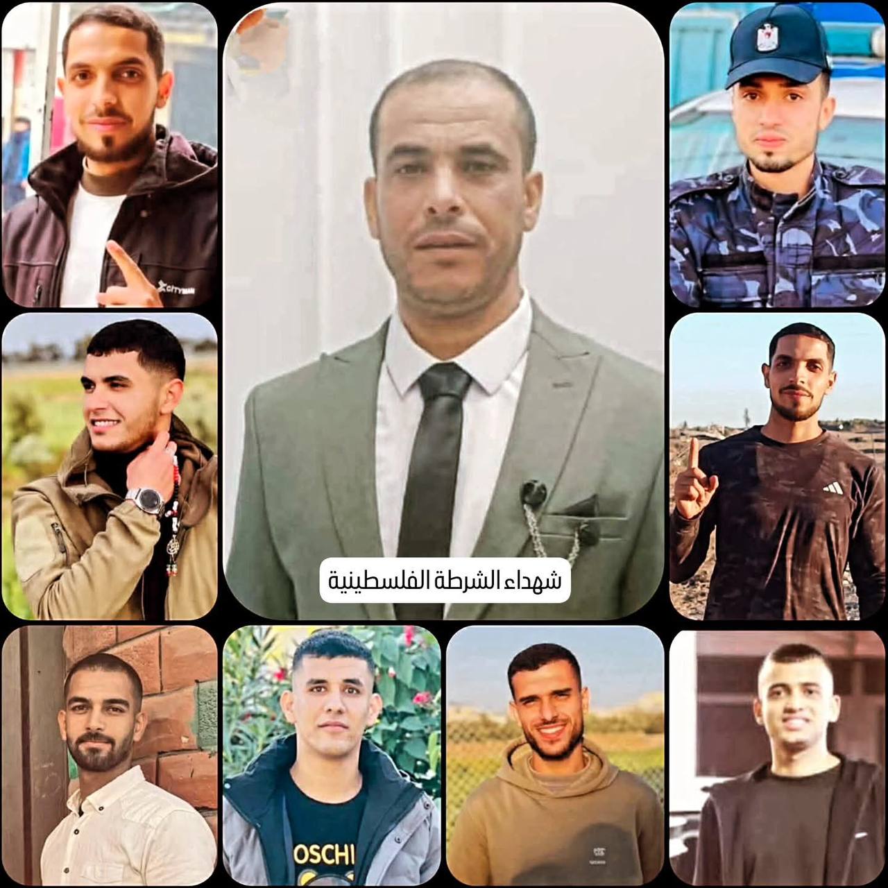 استشهاد تسعة من الشرطة الفلسطينية في قصف إسرائيلي مركّز وسط غزة