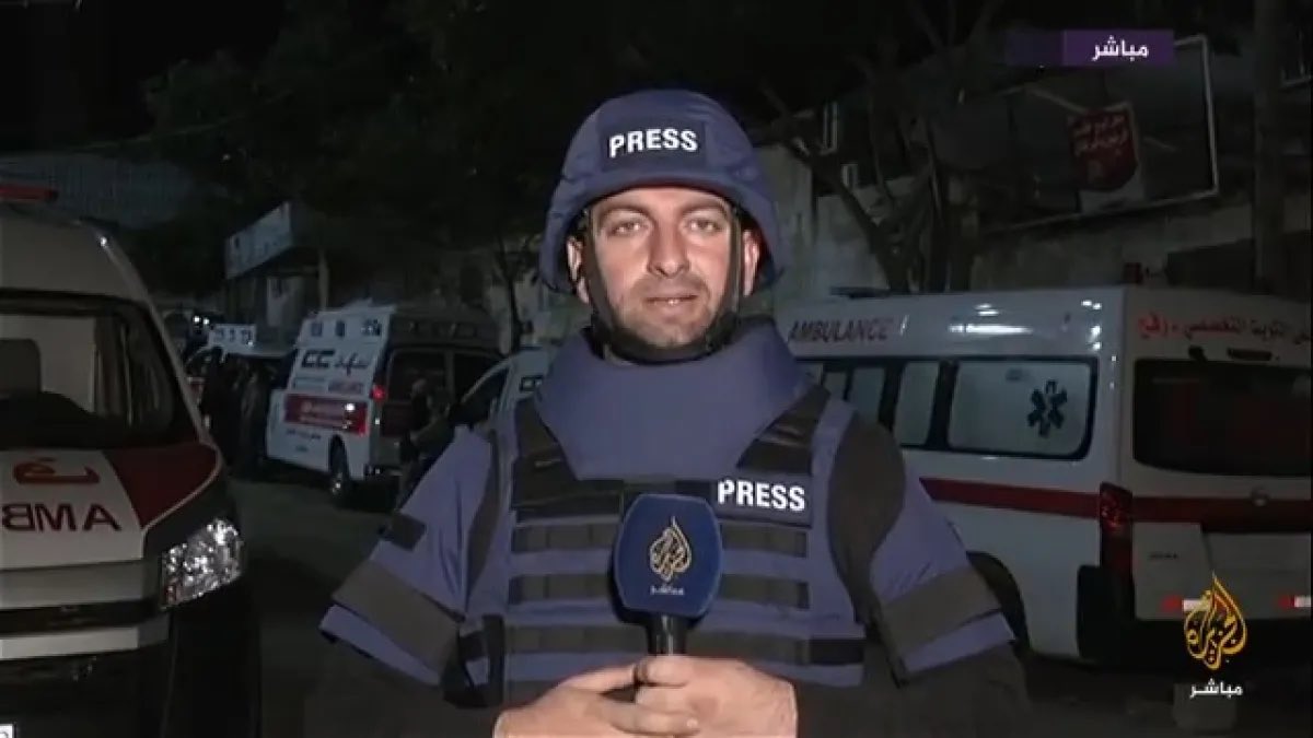 غارة جوية إسرائيلية تستشهد فيها الصحفي الفلسطيني محمد وشاح غرب غزة
