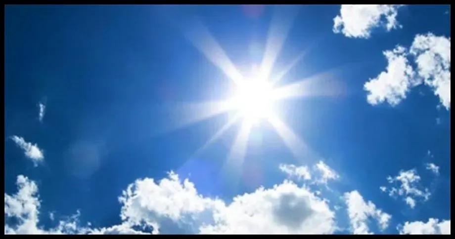 Partly cloudy skies and below-average temperatures today
