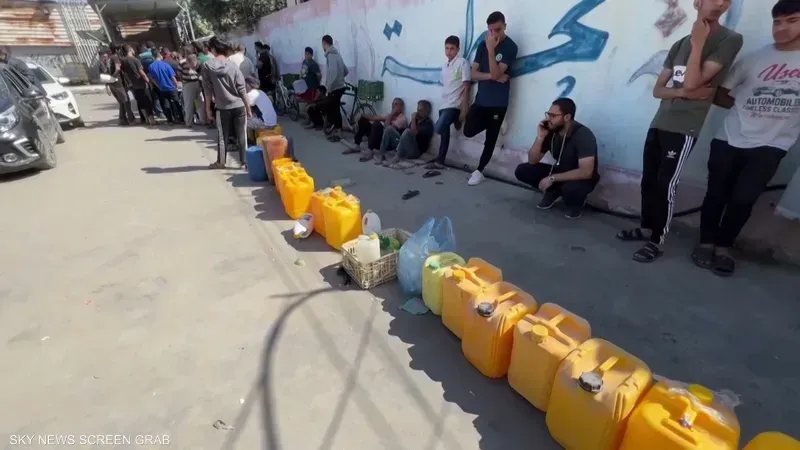 أزمة المياه تتفاقم في غزة جراء تعطل خط ميكروت