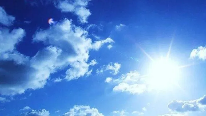 Slight temperature rise with partly cloudy to clear conditions