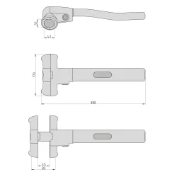 BASI Lenkradkralle KFZ Diebstahlsicherung Universal Gelb 12646 3185