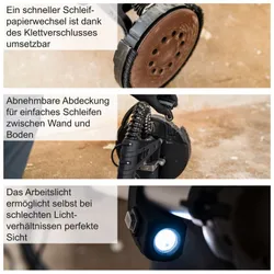 Wand- Deckenschleifer TBS915-BE Scheppach Black 36460 762