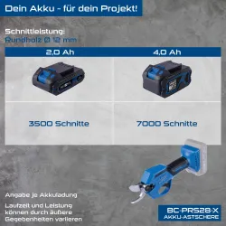 Akku-Astschere BC-PRS28-X Scheppach 1355 348
