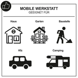 Mobile Werkstatt C-BSB74/1BE-X scheppach black 36908 7694