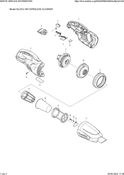 Makita Akku-Hand-und Stielstaubsauger DCL180ZB Schwarz 0088381821926