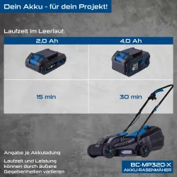 Akku-Rasenmäher BC-MP320-X Scheppach 3814 894