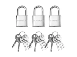 PARKSIDE® Kabel / Schlösser Vorhängeschloss 3er Set 4052916575369