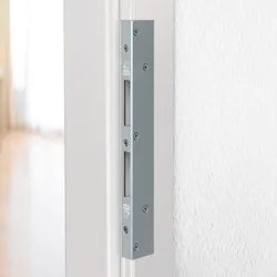 BASI Winkelschließblech Reparaturschließblech Packung für Innentüren/Holztüren DIN R/L käntig verzinkt 4026434451405