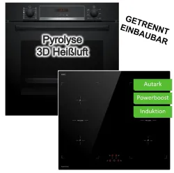 BOSCH Backofen-Set Pyrolyse Hydrolyse mit Keenberk 4262429946499