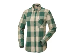 PARKSIDE® Damen Flanell Bluse grün/beige 42 4052916254950