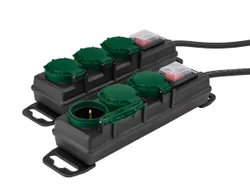 PARKSIDE® Steckdosenleiste mit Berührungsschutz 3-fach 2er-Set 26774 8216