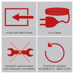 Bohrhammer PX-BH-7V Practixx Vario-Speed inkl. Koffer, Bohrer & Zubehör 3744 880