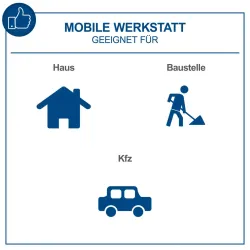 Werkstattwagen TW1100 Scheppach abschließbar mit 7 Schubladen und Soft-Grip Handgriffen 4046664094920