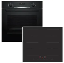 BOSCH Backofen-Set AutoPilot Teleskopauszug + PKM Induktionskochfeld 60 cm 4262429942774