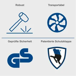 Wippsäge HS720 scheppach Brennholzsäge 3270 774