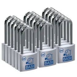 BASI Vorhängeschloss Vorhangschloss Spar-Set 18-tlg 4026434457254