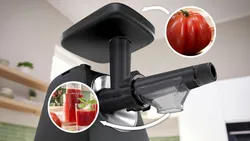 BOSCH Beerenpressenaufsatz MWZS0JPB Edelstahl spülmaschinenfest 4242005516636