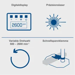 Tischbohrmaschine DP55 Scheppach mit Laser 435 162