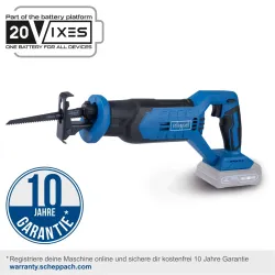 Akku-Säbelsäge C-RS100-X Scheppach 4046664276043