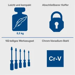 Werkzeugkoffer TB150 Scheppach 29838 9017