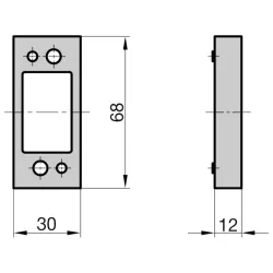 Distanzplatte braun optional zu PR 800/900 3838923718071