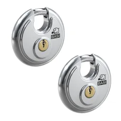 BASI Vorhängeschloss Rundbügelschloss Spar-Set 2-tlg 4026434436303