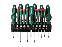 PARKSIDE® Bit- und Schraubendrehersatz mit Wandhalterung 4052916347904