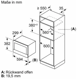 BOSCH Einbau-Mikrowelle BEL7321B1 9197 2577