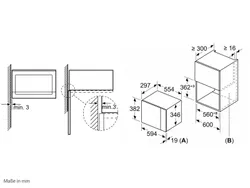 BOSCH Einbau-Mikrowelle Einfache Handhabung schickes Design 33323 10045