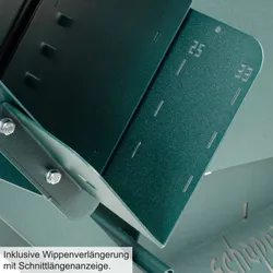 Wippsäge WOX D700 Scheppach Forrest Gunmetal inkl. Wippenverlängerung 33845 10191