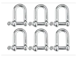 PARKSIDE® Karabiner-/ Schäkel-Haken (6er Set Schäkelhaken) 4052916775882