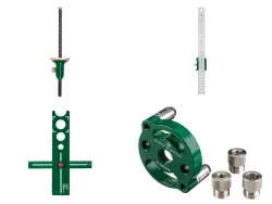 PARKSIDE® Streichmaß Anschlaglineal Anschlag- und Bohrhilfe Selbstzentrierende Dübelvorrichtung 100388191