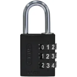 ABUS Vorhängeschloss 144/30 Schwarz 4003318807978