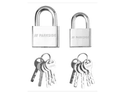 PARKSIDE® Kabel / Schlösser Vorhängeschloss 2er Set 4052916575352