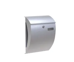 Briefkasten BK 2000 Stahl Silber 4026434107326