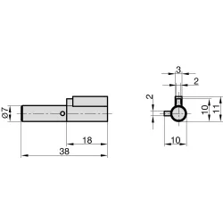 BASI Türriegel Schlüssellochsperrer für Buntbart-Schlösser Spar-Set 4026434439083