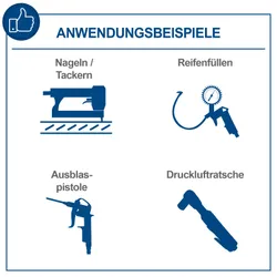 Kompressor HC24V scheppach ölfrei & wartungsarm 4046664069720