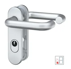 SB/FS 2200 ZA FS-Schutzbeschlag ES1 Aluminium Silber 4026434114591