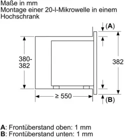 Bosch Mikrowelle BFL623MB3 Serie 2 11661 1277