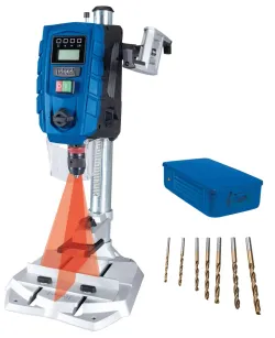 Tischbohrmaschine DP60SE Scheppach inkl. Bohrerset mit LED Display & Laser 4046664107774