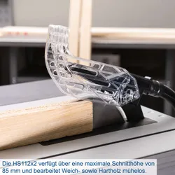 Tischkreissäge HS112-2x scheppach 4046664171737