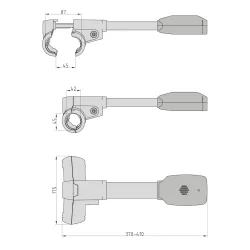 BASI Lenkradkralle KFZ Diebstahlsicherung Alarm 12653 3184