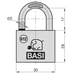 BASI Vorhängeschloss VS Spar-Set 4-tlg 12810 3237