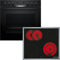 BOSCH Elektro-Herd-Set HND671LS67 mit Backwagen Pyrolyse-Selbstreinigung 4242005498109