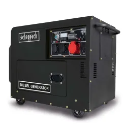 Diesel Stromerzeuger DSE5500 Scheppach - 7,9PS | 5000W | Elektrostart | 2x 230V, 1x 400V Steckdose 4046664207955